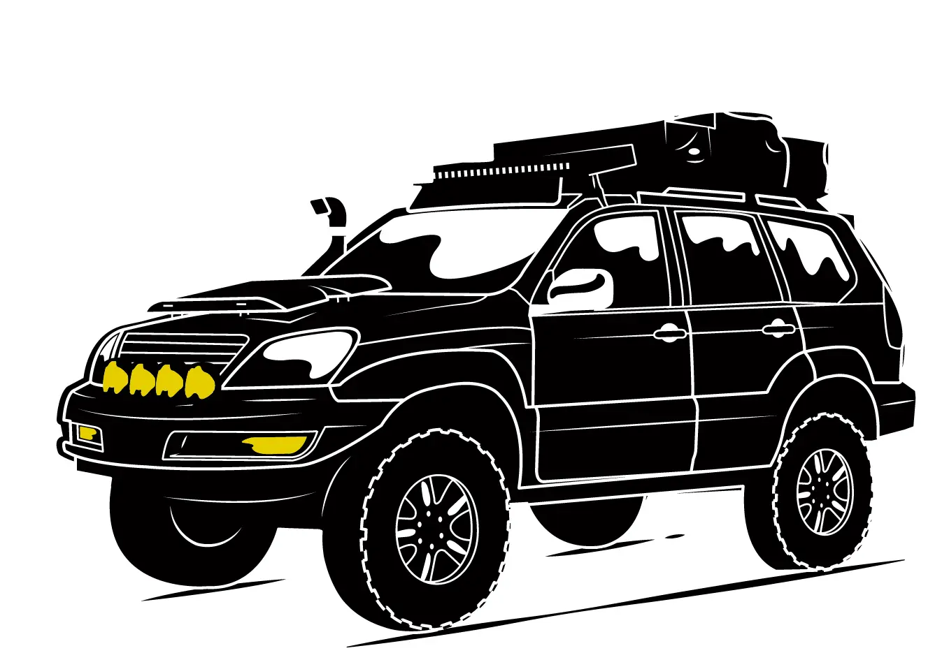 Truck Illustration Emblem — view 3